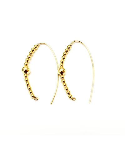 Minu Jewels Gold-Tone Slider Hoops