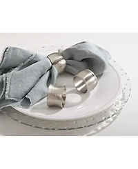 Saro Lifestyle Rounded Napkin Ring, Set of 4