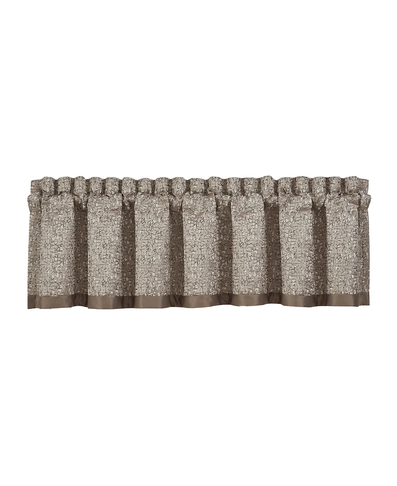 J Queen New York Cracked Ice Straight Window Valance, 88" x 18"