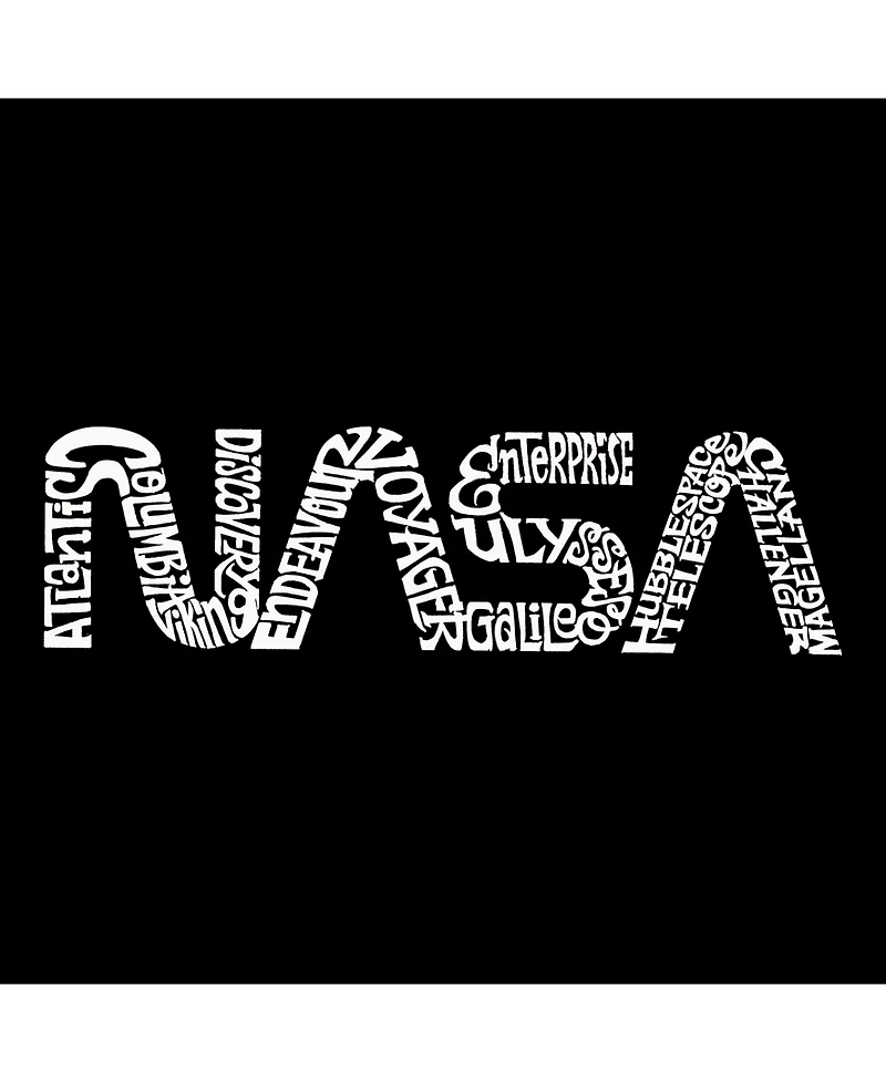 La Pop Art Men's Premium Word T-Shirt - Worm Nasa