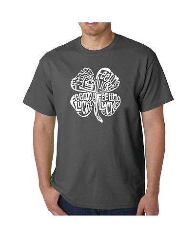 La Pop Art Men's Word T-Shirt - Feeling Lucky