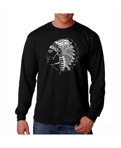 La Pop Art Men's Word Long Sleeve T-Shirt