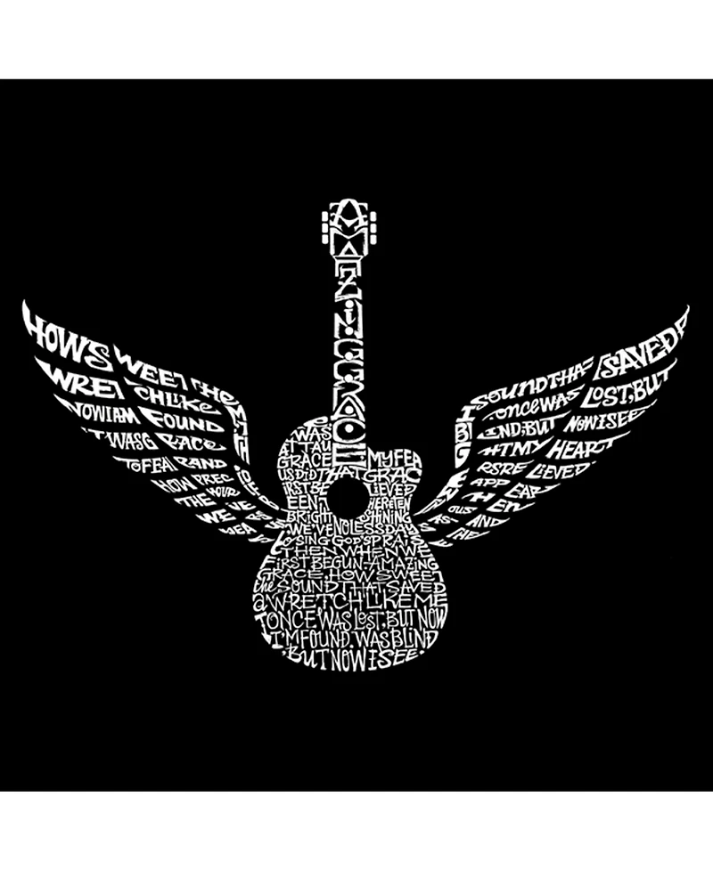 La Pop Art Men's Premium Word T-Shirt - Amazing Grace