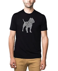 La Pop Art Men's Premium Word T-Shirt - Pit bull