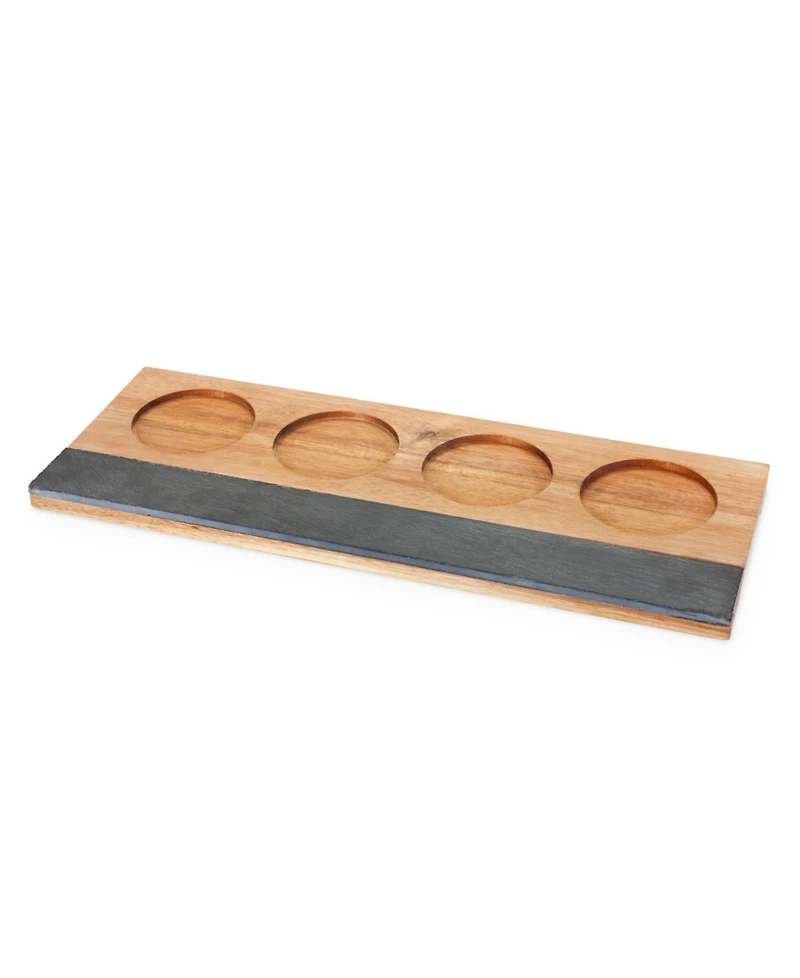 Twine Acacia Wood Wine Flight Board