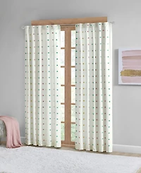 Intelligent Design Stella Dot Metallic Embroidered Lined Window Panel, 50" x 84"