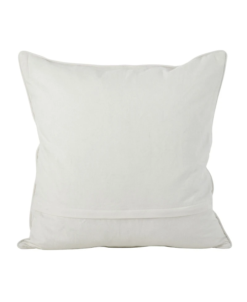Saro Lifestyle Metallic Diamond Decorative Pillow, 18" x
