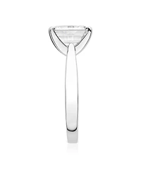 Moissanite Emerald Solitaire Ring 2-1/2 ct. t.w. Diamond Equivalent 14k White Gold