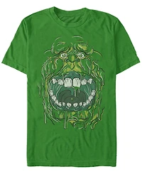 Ghostbusters Men's Slimer Big Face Halloween Costume Short Sleeve T-Shirt