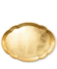 Vietri Florentine Wooden Large Oval Tray