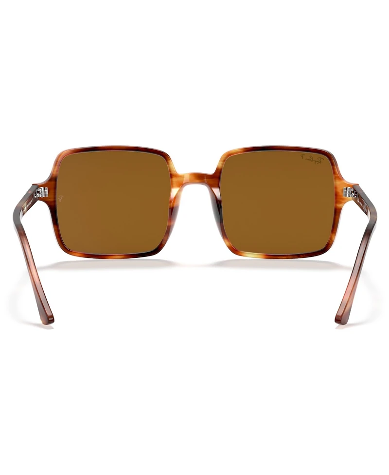 Ray-Ban Square Ii Polarized Sunglasses, RB1973 53