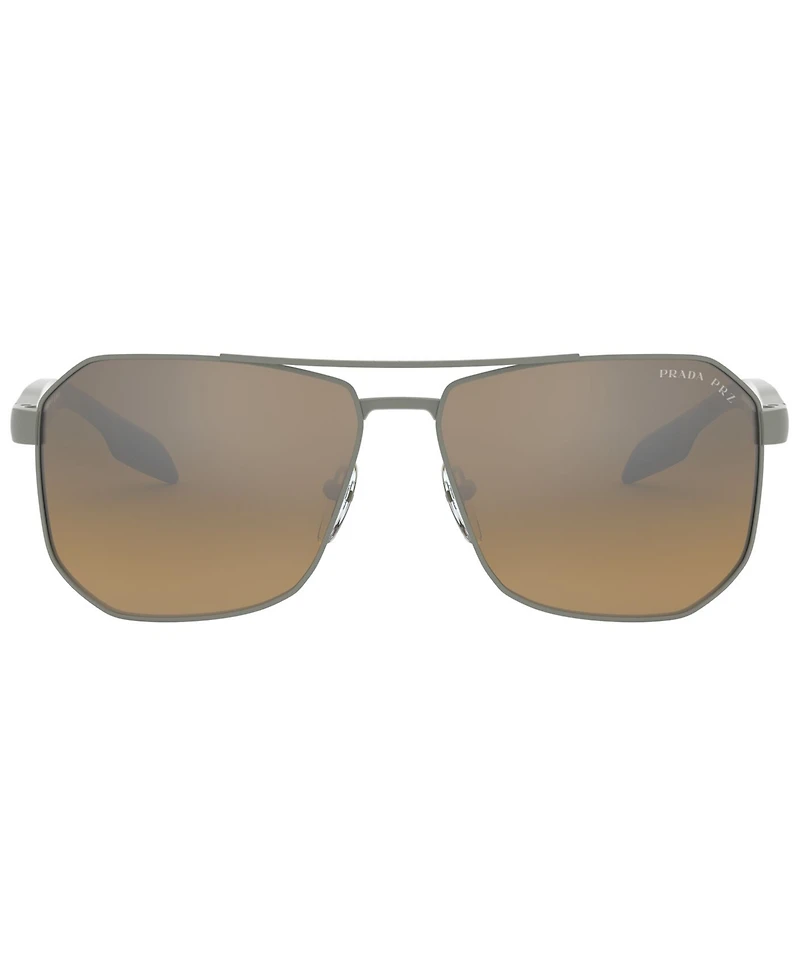 Prada Linea Rossa Men's Polarized Sunglasses, Ps 51VS 62