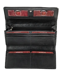 Mancini Equestrian-2 Collection Rfid Secure Trifold Wallet
