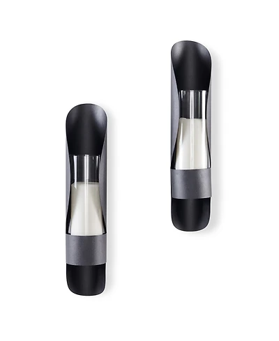 Danya B Wall Mount Hugging Candle Sconces with Inserts, Set of 2