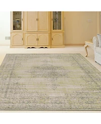 Closeout! Km Home 3563/0011/Beige Cantu Beige 5'3" x 7'3" Area Rug