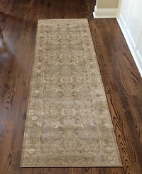 Closeout! Km Home 3564/0013/Beige Cantu Beige 2'2" x 7'7" Runner Rug