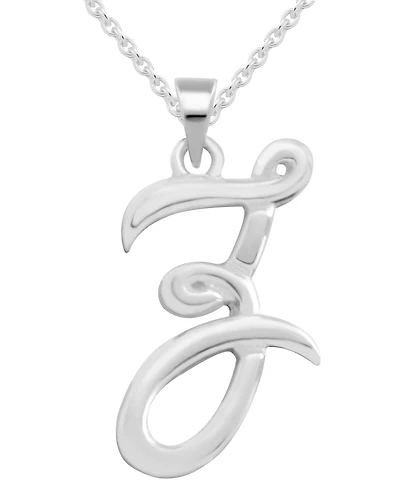 Capital Initial Pendant in Sterling Silver