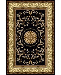Closeout Km Home Navelli 1427 Black Area Rug Collection