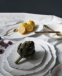 Twig New York Amelie Royal Blue Rim 6.5" Bread Plate