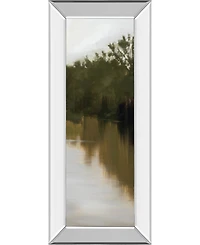 Classy Art River Journey by Megan Lightell Mirror Framed Print Wall Art - 18" x 42"