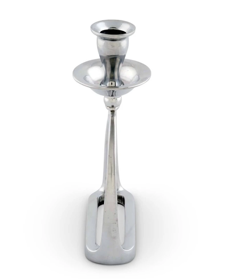 Arthur Court Candlestick Equestrian Horse Stirrup - Cast Aluminum Hand Polished