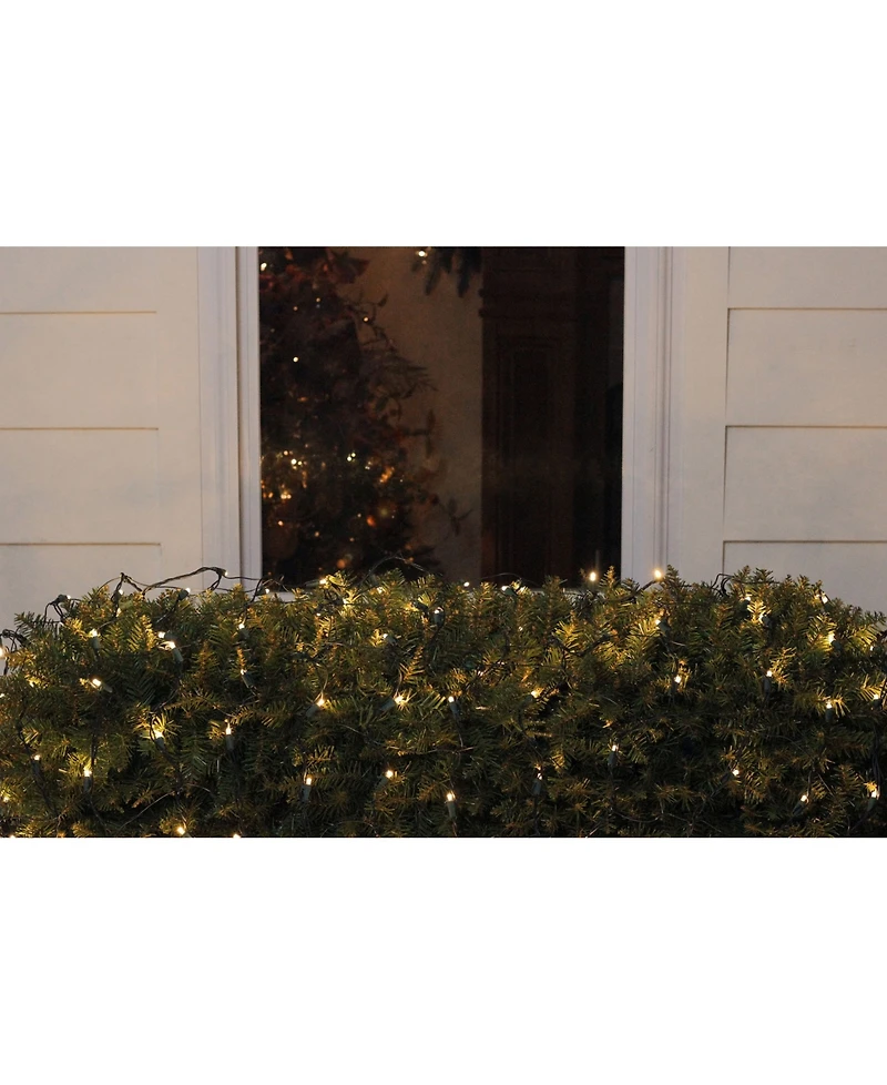 Northlight 4' x 6' Warm White Led Wide Angle Christmas Net Lights - Green Wire