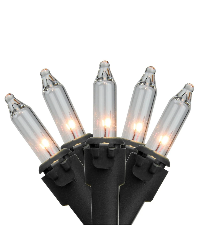 Northlight Set of Clear Mini Christmas Lights 2.5" Spacing