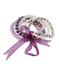 Macy's Set of 5 Imitation Stones Stretchy Bracelets