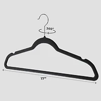 30 Pack Velvet Clothes Hangers - Premium Heavy Duty Clothes Hangers with Hook Swivel 360-Ultra Thin