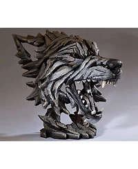 Enesco Edge Wolf Bust