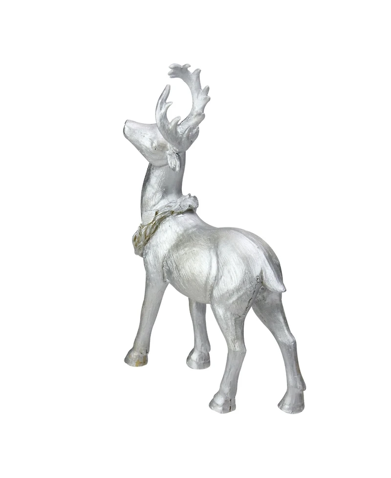 Northlight 10.5" Elegant Silver Christmas Table Top Reindeer Figure