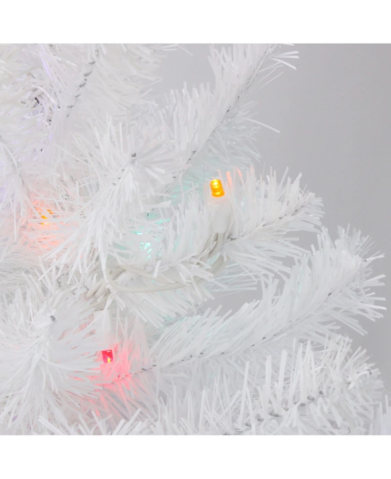 Northlight 2' Pre-Lit Led Snow White Artificial Christmas Tree