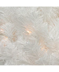 Northlight 18" Pre-Lit Snow White Artificial Christmas Tree