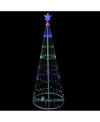 Northlight 6' Multi-Color Led Lighted Show Cone Christmas Tree Outdoor Decoration