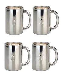 BergHOFF Straight Stainless Steel 4-Pc. Coffee Mug Set