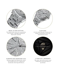 Jbw Women's Cristal Diamond (1/8 ct. t.w.) Watch in Stainless Steel Watch 38mm