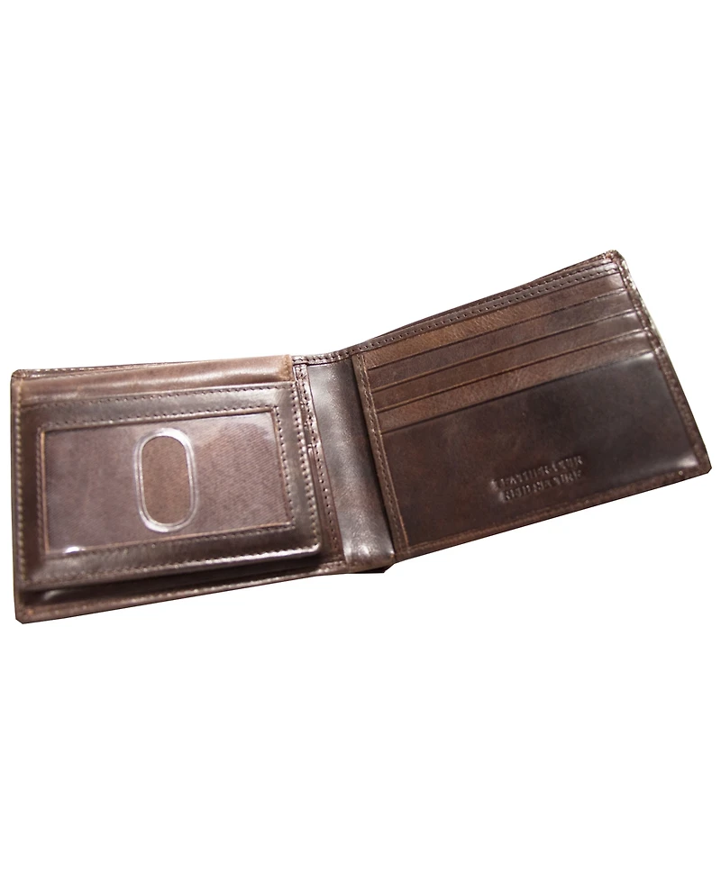 Men's Mancini Boulder Collection Rfid Secure Billfold with Removable Left Wing Passcase