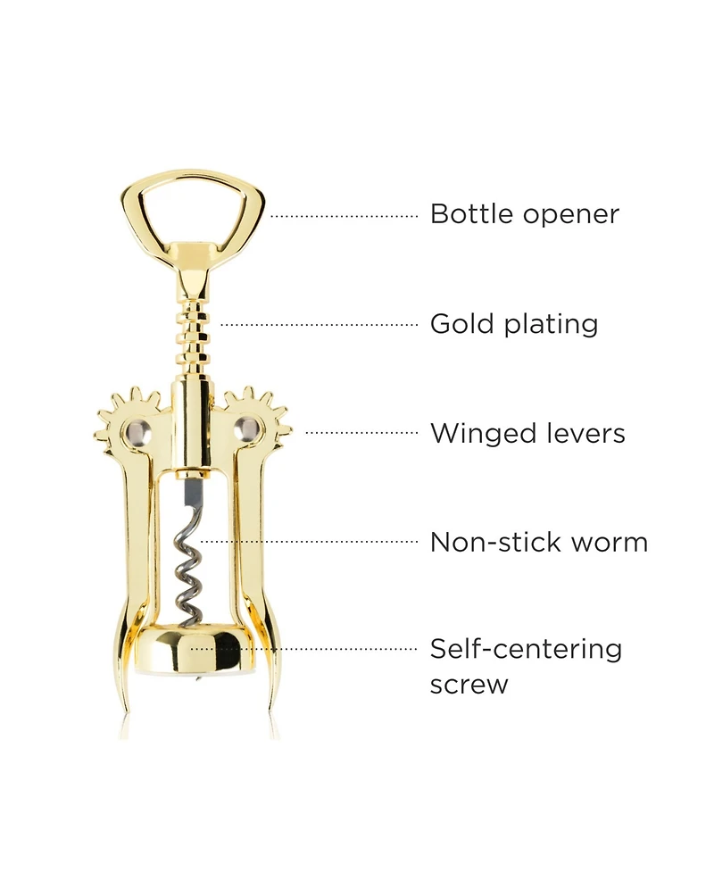 Viski Winged Corkscrew Wine Bottle Opener