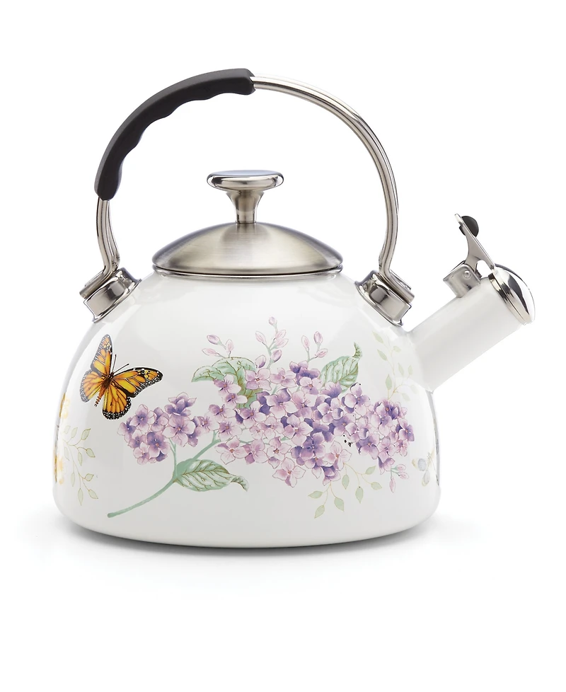 Lenox Butterfly Meadow Enameled Kitchen Tea Kettle