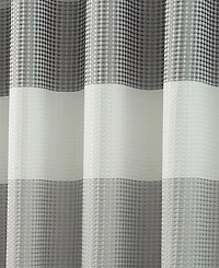 Spa 251 Ombre Waffle Striped Shower Curtain, 70" x 72"