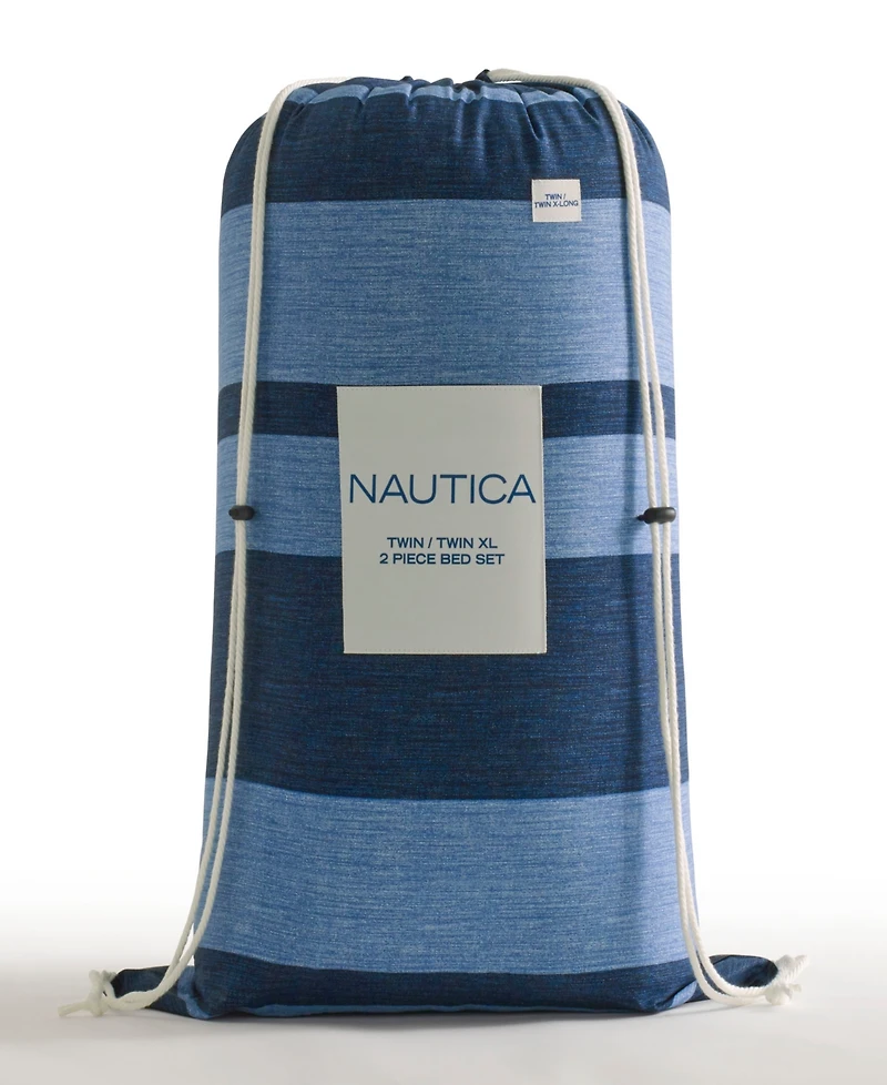 Nautica Longpoint Reversible 3-Piece Comforter Set, Full/Queen