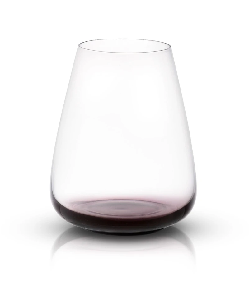 JoyJolt Black Swan Stemless Wine Glasses