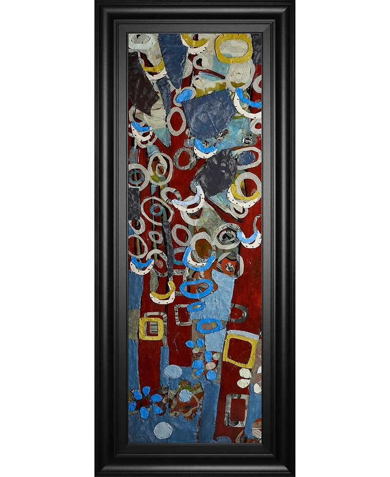 Classy Art Cut Paper Trees I by Erin McGee Ferrell Framed Print Wall Art, 18" x 42"