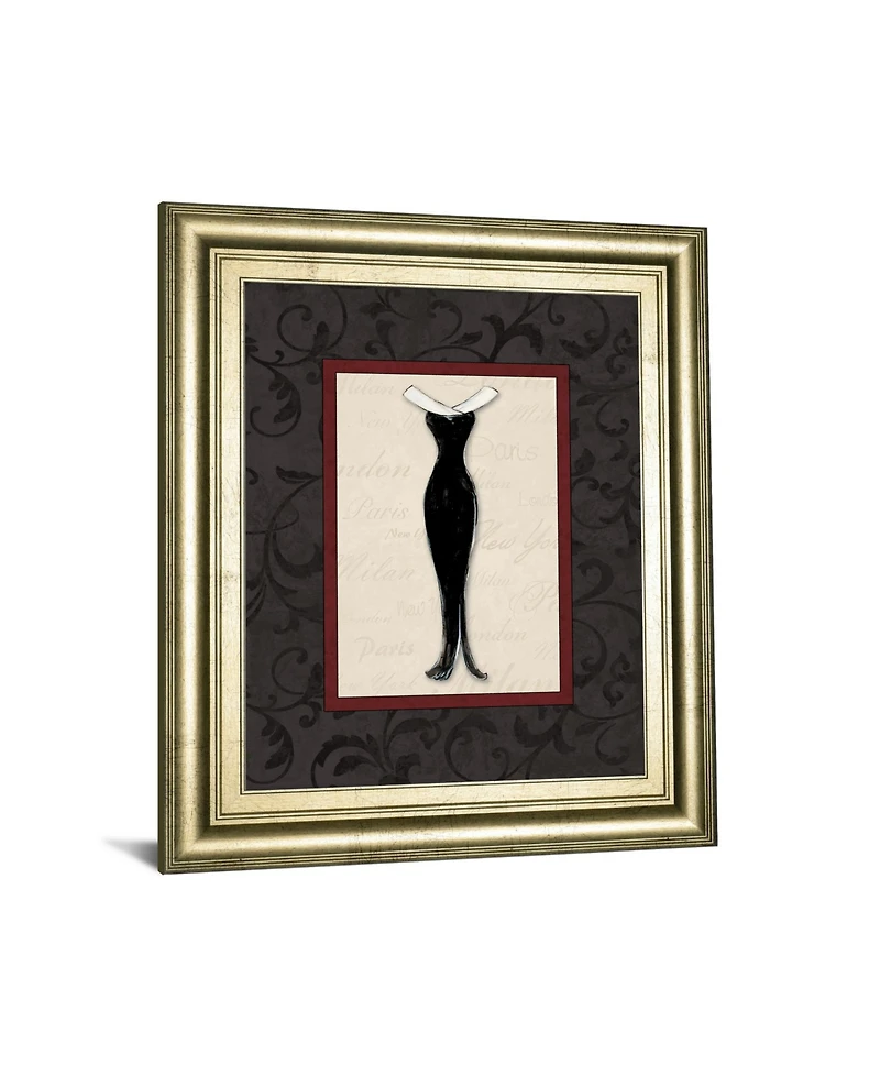 Classy Art Fashion Dress I by Susan Osbourne Framed Print Wall Art, 22" x 26"