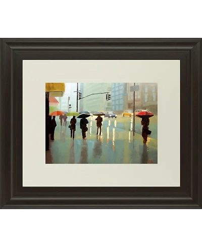 Classy Art New York Reality by Tate Hamilton Framed Print Wall Art, 34" x 40"