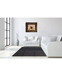 Classy Art Horses in Dust by Loya Ya Framed Print Wall Art, 34" x 40"