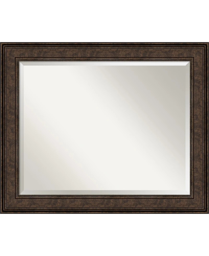 Amanti Art Ridge Framed Bathroom Vanity Wall Mirror, 33.5" x 27.50"