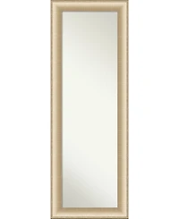 Amanti Art Elegant Brushed Honey on The Door Full Length Mirror, 18.75" x 52.75"