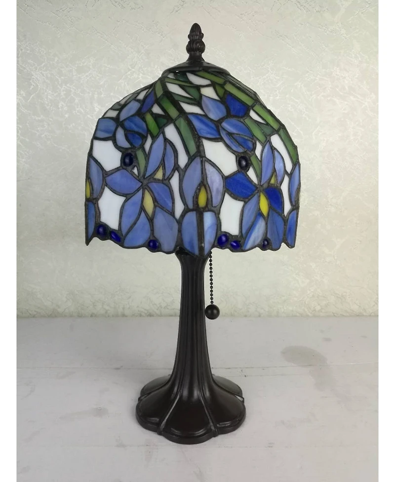 Amora Lighting Tiffany Style Iris Table Lamp