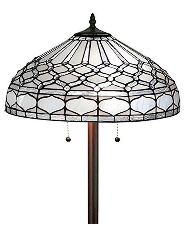 Amora Lighting Tiffany Style Royal Floor Lamp